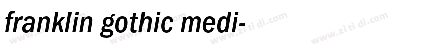 franklin gothic medi字体转换